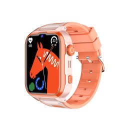 Children's Smart Watch 4G GPS SIM Card Video Call Fitness Tracker Silicone Strap