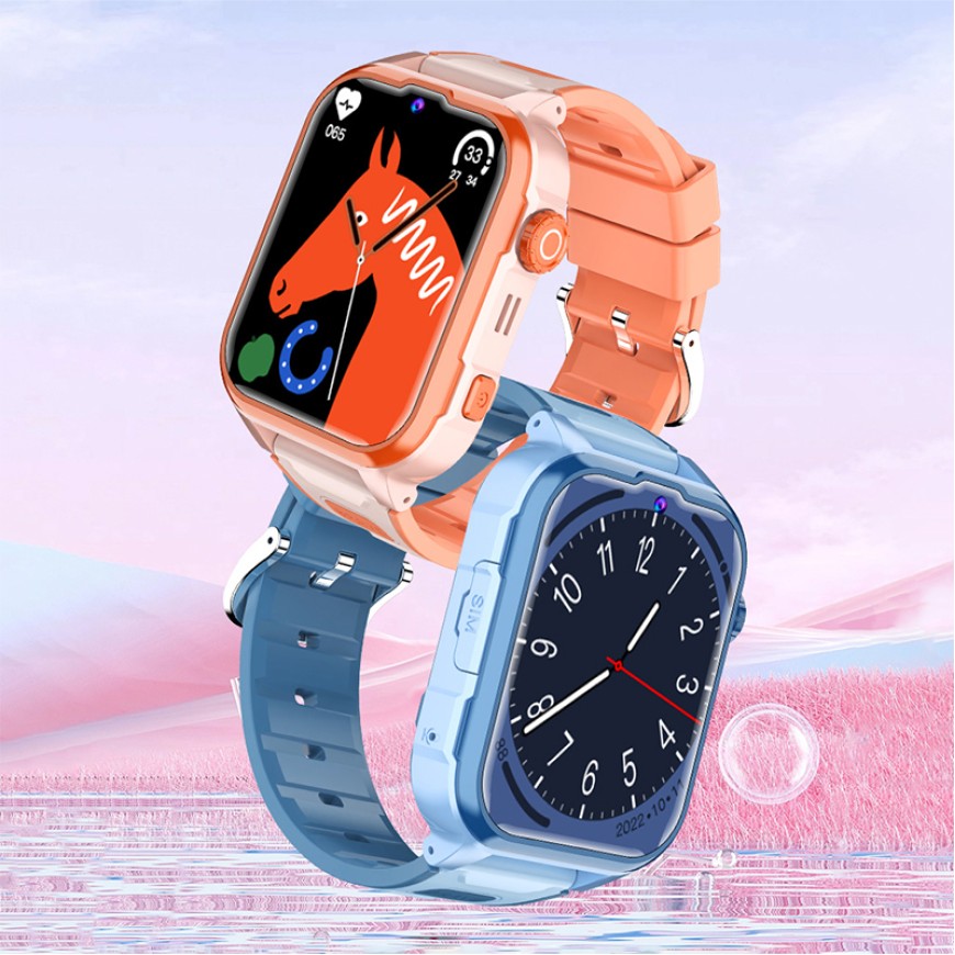 Children's Smart Watch 4G GPS SIM Card Video Call Fitness Tracker Silicone Strap Children's Smart Watch 4G GPS SIM Card Video Call Fitness Tracker Silicone Strap
