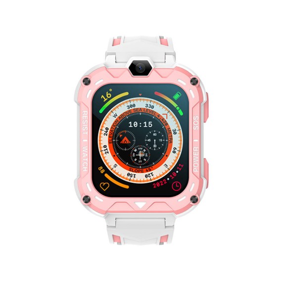 4G Kids Smartwatch Video Call Silicone Strap Remote Monitoring GPS Positioning