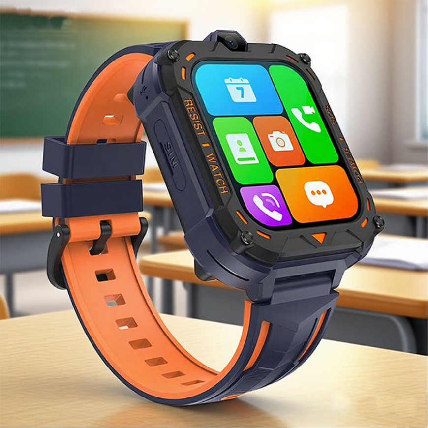 4G Kids Smartwatch Video Call Silicone Strap Remote Monitoring GPS Positioning 4G Kids Smartwatch Video Call Silicone Strap Remote Monitoring GPS Positioning