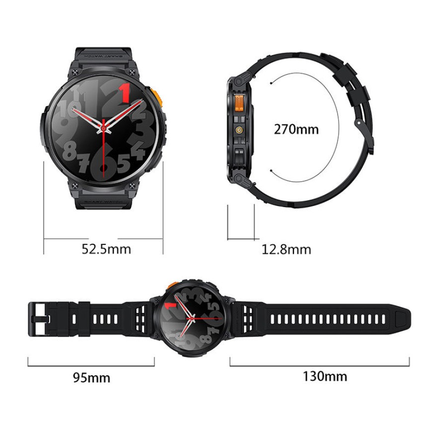 Smart Watch with Flashlight 1.85-inch Large Display Outdoor Fitness Watch Smart Watch with Flashlight 1.85-inch Large Display Outdoor Fitness Watch