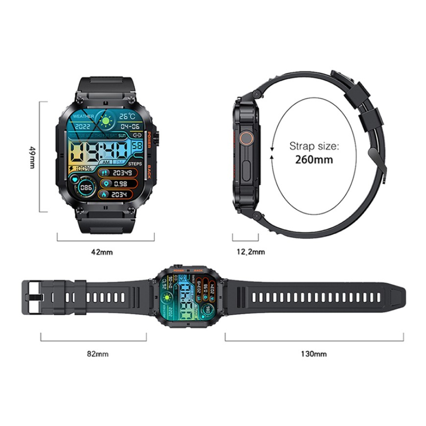 Smart Watch for Men with Bluetooth Call Pedometer Fitness Sports Watch Smart Watch for Men with Bluetooth Call Pedometer Fitness Sports Watch
