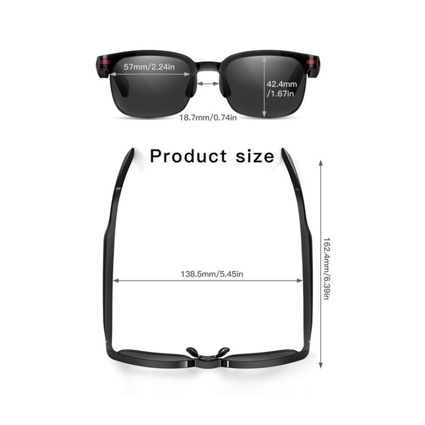 GS200 Smart Glasses Answer Phone Audio Music Sunglasses GS200 Smart Glasses Answer Phone Audio Music Sunglasses