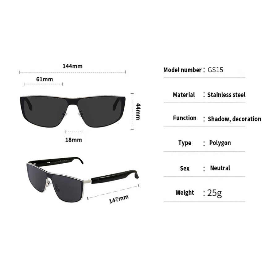 Wireless Audio Smart Glasses with Voice Assistant and Touch Operation Wireless Audio Smart Glasses with Voice Assistant and Touch Operation