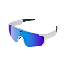 Cycling Smart Glasses 8MP Camera Electrochromic Lenses TR90 Frame IP67 Waterproof Dual Bass Speakers