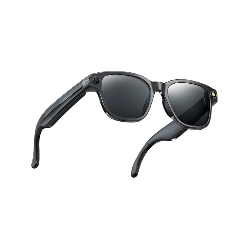 Smart glasses support AI and a microphone. Smart glasses support AI and a microphone.