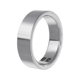Smart Ring Full Stainless Steel Heart Rate Blood Oxygen Sleep Monitor Vibration Alert for Women