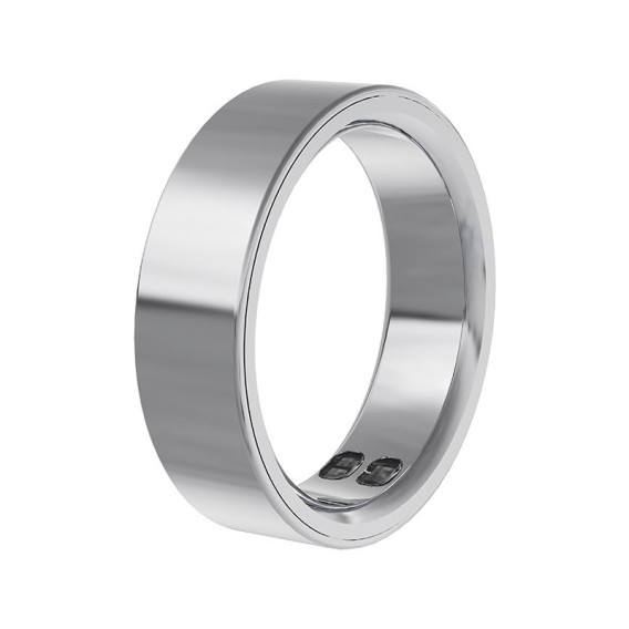 Smart Ring Full Stainless Steel Heart Rate Blood Oxygen Sleep Monitor Vibration Alert for Women