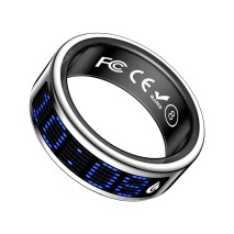 Health Monitoring Smart Ring Stainless Steel Waterproof Sleep Tracker Heart Rate Monitor