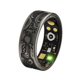 Smart Ring IP68 Waterproof Heart Rate Fitness Tracker Steel Design