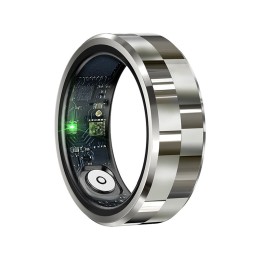 Smart Ring Slim Design Heart Rate Blood Oxygen Pressure Tracking Sleep Analysis Gesture Control