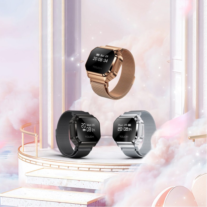 Smart Watch Ring with Display, 5ATM Waterproof, Blood Oxygen Monitoring and Sports Modes Smart Watch Ring with Display, 5ATM Waterproof, Blood Oxygen Monitoring and Sports Modes