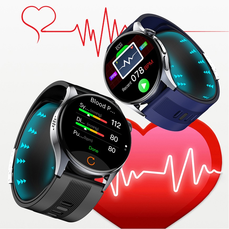 Smartwatch Air Pump Precise Blood Pressure ECG Display Bluetooth Calling Fitness Tracker Smartwatch Air Pump Precise Blood Pressure ECG Display Bluetooth Calling Fitness Tracker