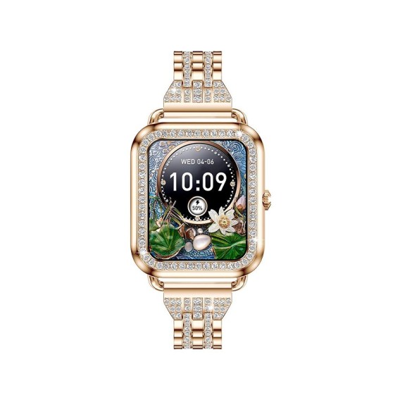 Smart Watch with Elegant Diamond Strap Square Screen Smart Watch with Elegant Diamond Strap Square Screen